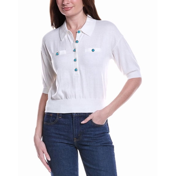 L’AGENCE womens L'AGENCE Masaki Top, xs, White