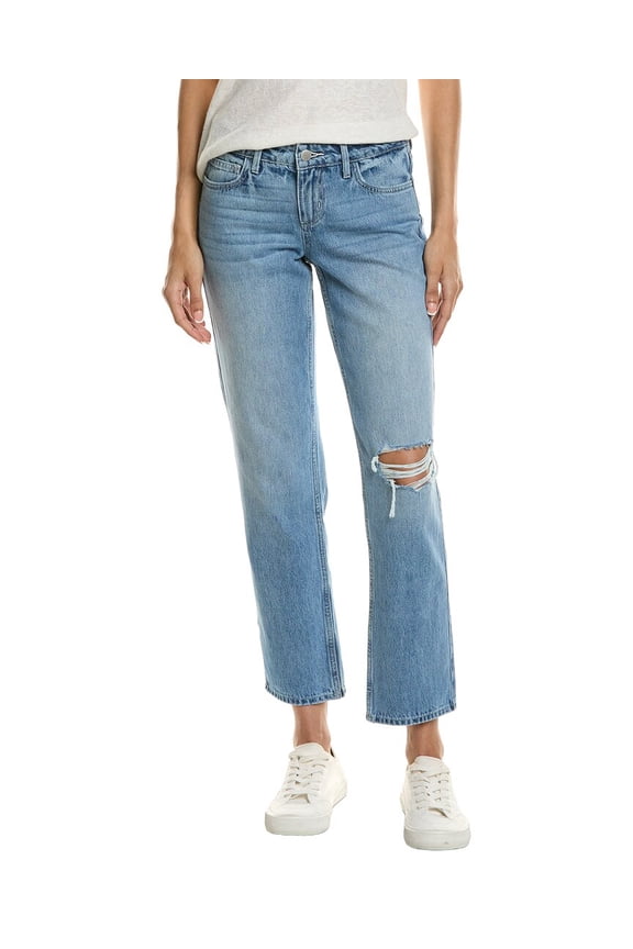 L’AGENCE womens L'AGENCE Nevia Low-Rise Slouch Straight, 27, Blue