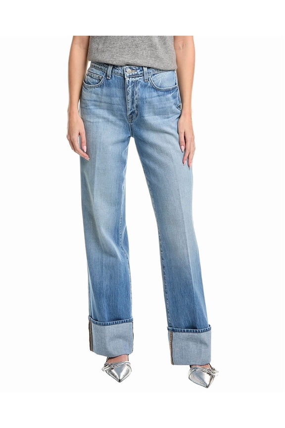 L’AGENCE womens  Miley Ultra High-Rise Wide Leg Cuff Jean, 24