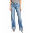 thumbnail image 1 of L’AGENCE womens  Miley Ultra High-Rise Wide Leg Cuff Jean, 33, 1 of 3