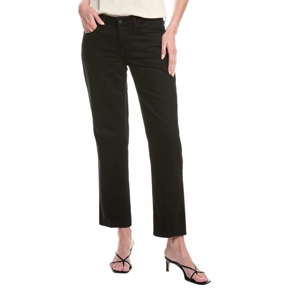 L’AGENCE womens Nevia Low-Rise Slouch Straight Noir Jean, 23, Black