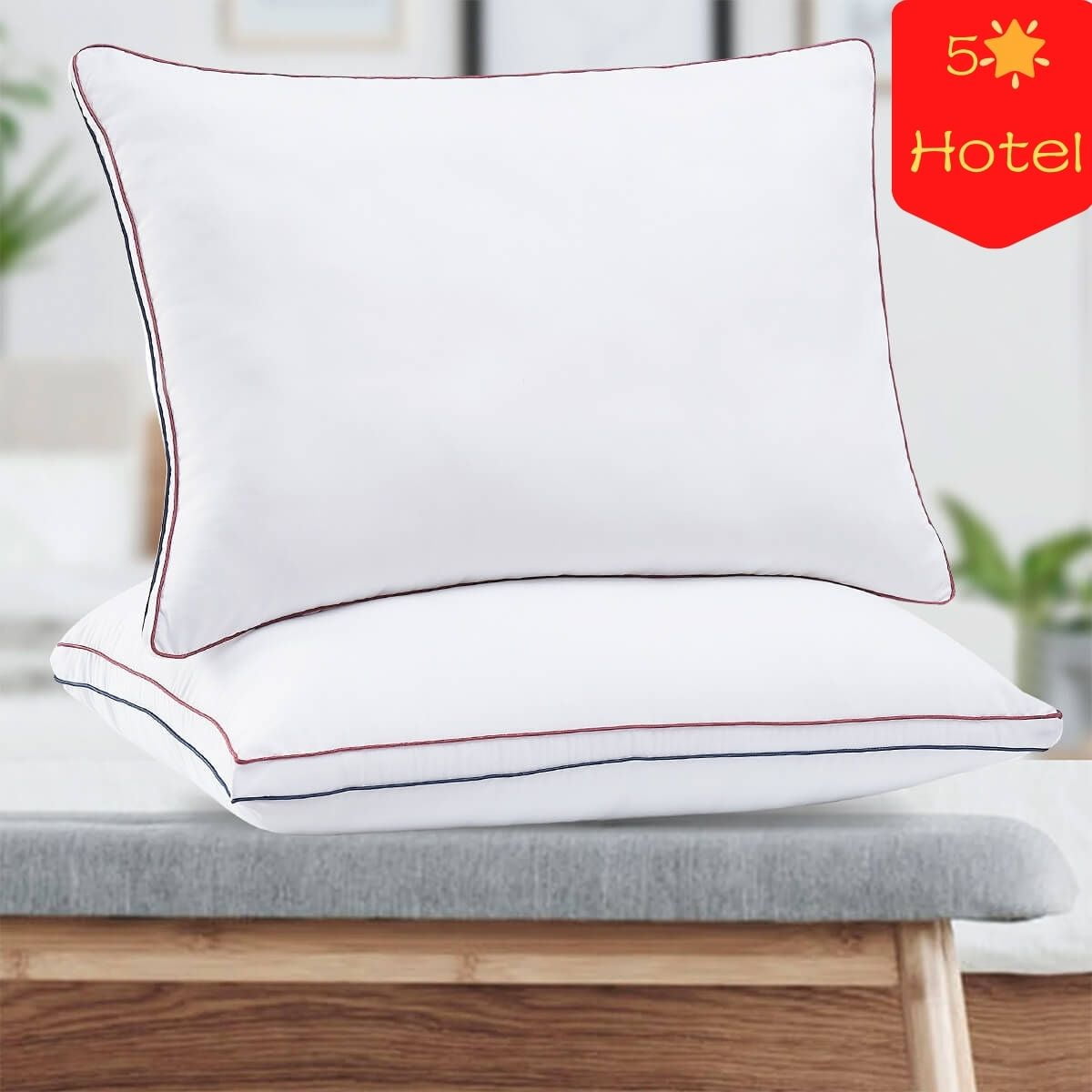 L'AGRATY Bed Pillows For Sleeping 2 Pack, Standard Size Pillows For Bed