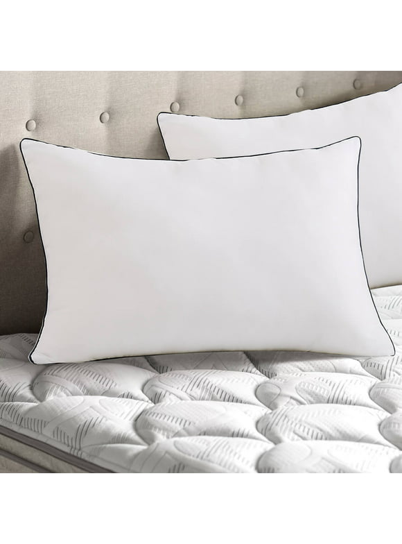 L'AGRATY Bed Pillows for Bed, Bed Pillows Queen Size Set of 2, Soft Fluffy Hotel Pillows,Down Alternative Filling Pillow(20" x 28")