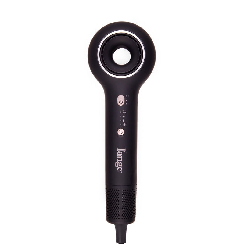 L'ANGE Hair Axia HaloRing Hair Dryer | Fast-Drying Ionic Blow Dryer for Smooth, Frizz-Free Finish | Professional High-Speed Brushless Motor with 4 Heat Settings (Black)