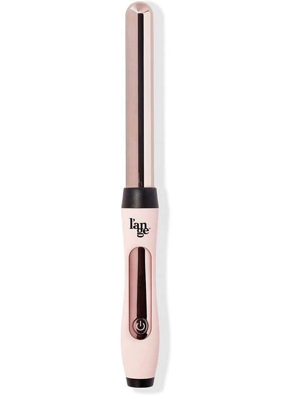 L'ANGE Hair Le Curl Titanium Curling Wand | Professional Curling Iron for All Hair Types | Clip Free Hair Curler | Best Curling Wand for Tighter Curls & Beach Waves | Blush 1” (25MM)