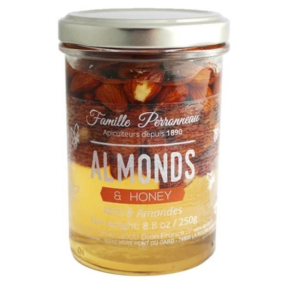French Farm AP8895 8.8 oz Famille Perronneau Acacia Honey with Almonds