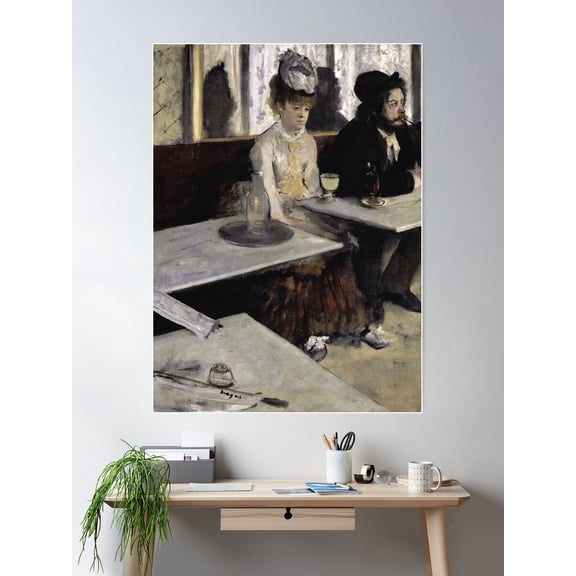 L'Absinthe Poster Wall Art, Modern Wall Decor For Living Room Bedroom, 24x36 UNFRAMED