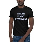 L Airline Flight Attendant Retro Style Short Sleeve Cotton T-Shirt By Undefined Gifts