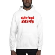 L Akita: Loyal And Loving Cali Style Hoodie Pullover Sweatshirt By Undefined Gifts