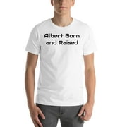 L Albert Born And Raised Short Sleeve Cotton T-Shirt By Undefined Gifts