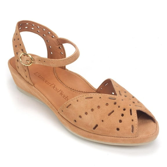 L'Amour Des Pieds Brenn Peep Toe Sandal
