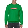 thumbnail image 1 of L' Amour Toujours Banner Sweatshirt Men -Image by Shutterstock, Male Medium, 1 of 4