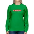 thumbnail image 1 of L' Amour Toujours Banner Sweatshirt Women -Image by Shutterstock, Female 4X-Large, 1 of 4