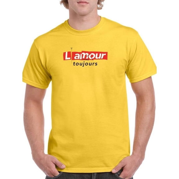 L' Amour Toujours Banner T-Shirt Men -Image by Shutterstock, Male Large