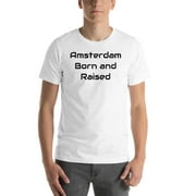 L Amsterdam Born And Raised Short Sleeve Cotton T-Shirt By Undefined Gifts