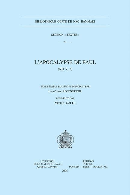 L'Apocalypse de Paul (NH V, 2)