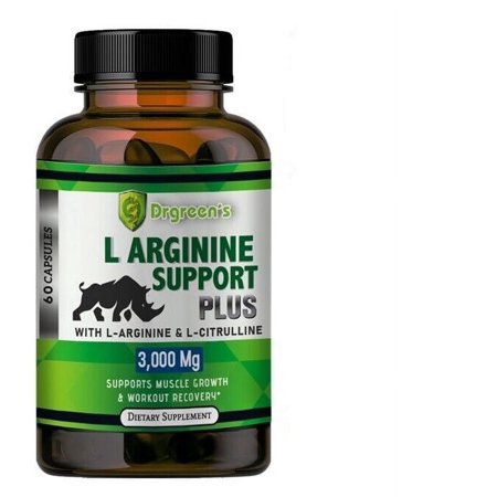 L-Arginine Nitric Oxide, Testosterone Booster, ED Support 3000 mg 60 Capsule