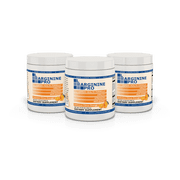 L-Arginine Pro Powder - 5500mg L-Arginine, 1100mg L-Citrulline Cardio Health, Citrus Orange, 3 Jars