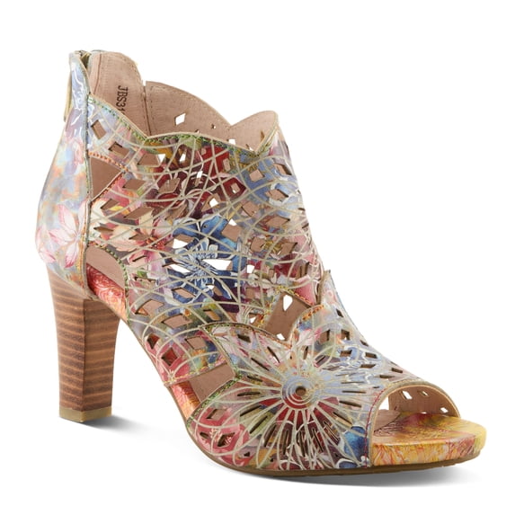 L`Artiste Amora-Fire Women’s Hand-painted Shootie with Soft All-day Comfort
