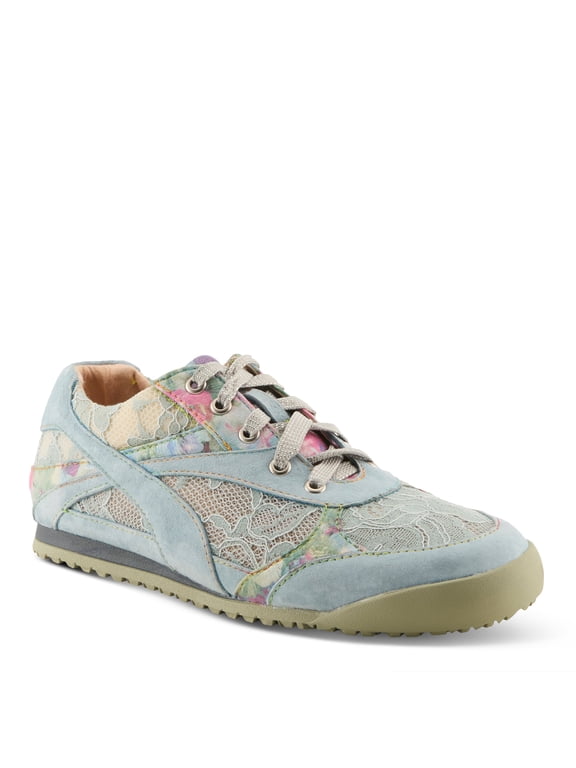 L`Artiste Wavehello Women’s Fashion Sneaker with Cushioned Leather Comfort