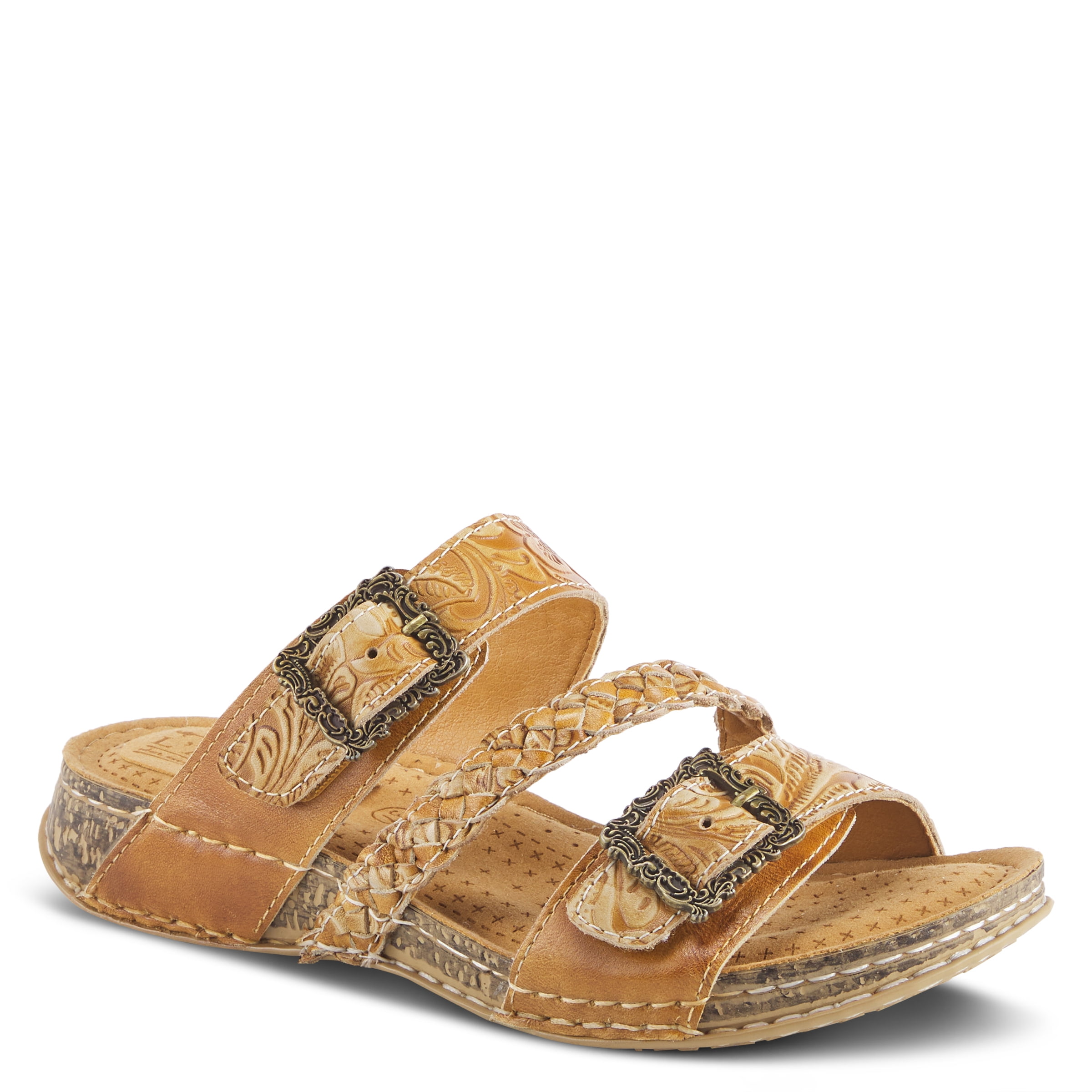 L'Artiste Women's Salira Heeled Sandals- Turquoise Multi