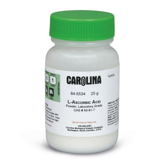 L-Ascorbic Acid, Powder, Laboratory Grade, 25 G
