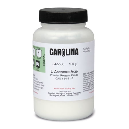 L-Ascorbic Acid, Powder, Reagent Grade, 100 G