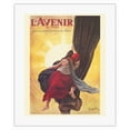 thumbnail image 1 of L’Avenir de Paris Newspaper - Grand Journal Morning Daily - Vintage French Advertising Poster by Leonetto Cappiello c.1919 - Fine Art Rolled Canvas Print 16in x 20in, 1 of 4