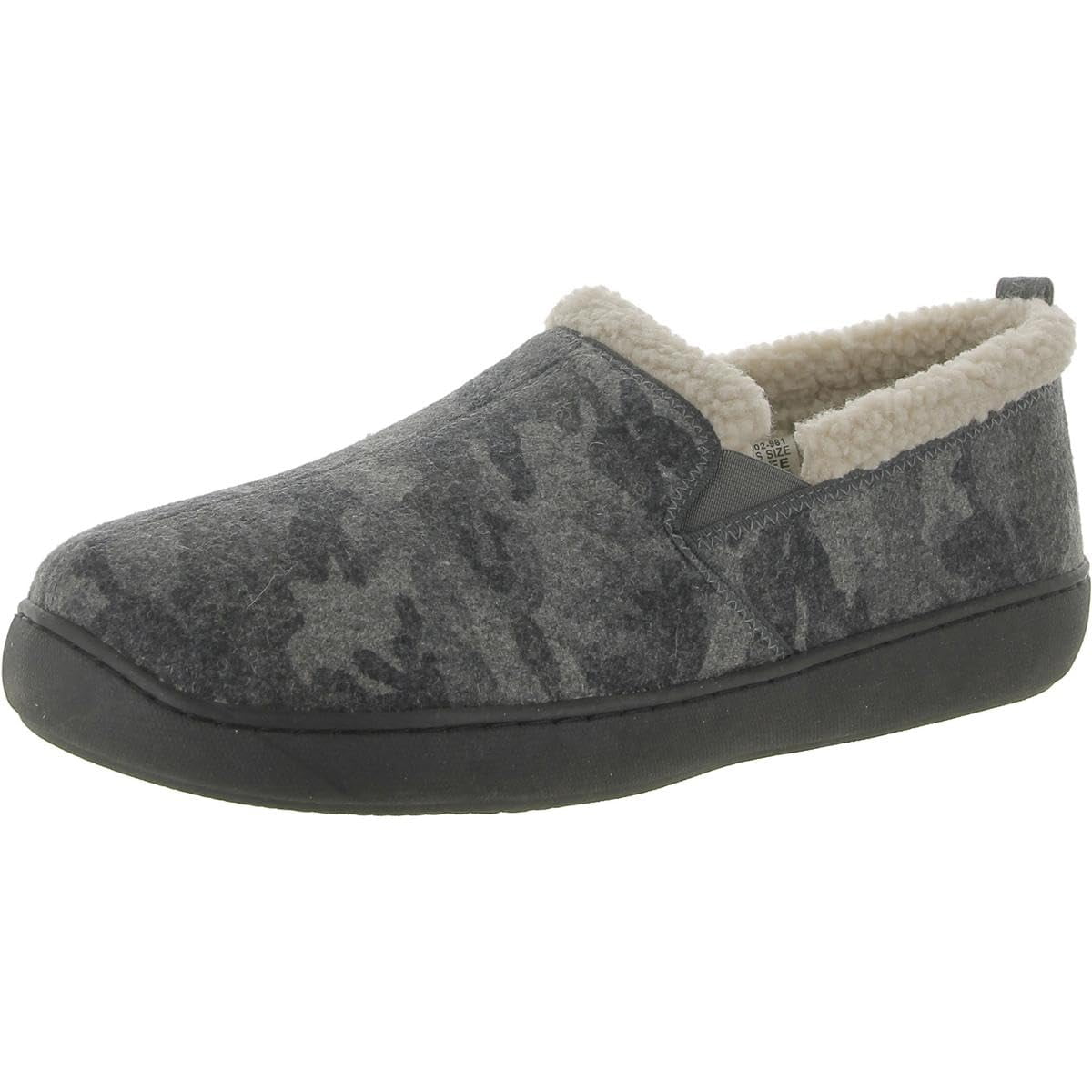 mens fleece lined slippers