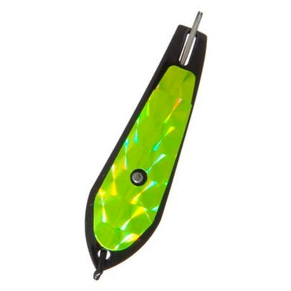 L.B. Huntington -33 1-2BK-YFS 5.5 in. Original Drone Spoons - Black & Yellow Flash