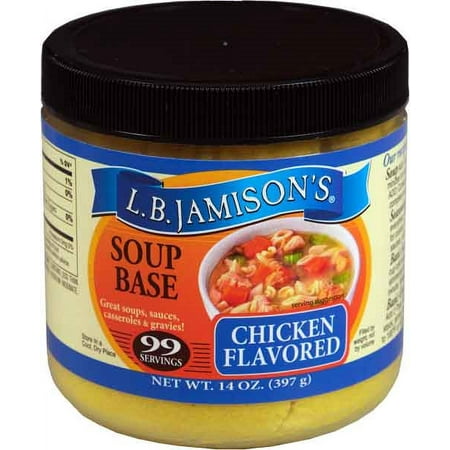 L.B. Jamison's Chicken Flavored Soup Base, 2-Pack 16 oz. Jars