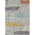 thumbnail image 1 of L'Baiet Alice Grey Striped 4' x 6' Rug, 1 of 5