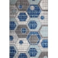 thumbnail image 1 of L'Baiet Amoura Blue Geometric 4 ft. x 6 ft. Area Rug, 1 of 6