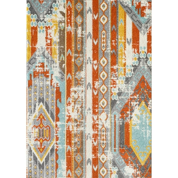 L'Baiet Ava Orange Boho 5' x 7' Rug