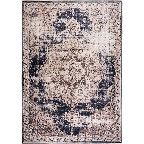 L'Baiet Cameron Abstract Washable Area Rug Ivory 2' x 3' Small Throw Rugs Carpet for Living Room, Bedroom, Kitchen, Entryway, Nursery, Playroom, Office | Boho Aesthetic Modern Colorful Home Decor