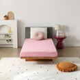 thumbnail interactive-video image 1 of L'Baiet Cooling Memory Foam Mattress | 6" Twin Size | Pink | Medium Firm | Bed in a Box | Breathable Plush Cool Memory Support | CertiPUR-US Certified | Fiberglass Free | Safe for Kids and Adults, 1 of 8