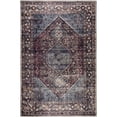 thumbnail image 1 of L'Baiet Irene Multi-Color Distressed Washable 2 ft. x 6 ft. Fabric Runner Rug, 1 of 6