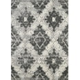 thumbnail image 1 of L'Baiet Kimberly 3D Gray Medallion Hi-Low Moroccan 4' x 6' Fabric Area Rug, 1 of 5