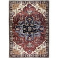 thumbnail image 1 of L'Baiet Monica Abstract Washable Area Rug Red 2' x 3' Small Throw Rugs Carpet for Living Room, Bedroom, Kitchen, Entryway, Nursery, Playroom, Office | Boho Aesthetic Modern Colorful Home Decor, 1 of 6