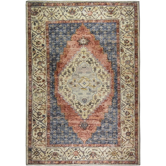 L'Baiet Rachel Abstract Washable Area Rug Multicolor 2' x 3' Small Throw Rugs Carpet for Living Room, Bedroom, Kitchen, Entryway, Nursery, Playroom, Office | Boho Aesthetic Modern Colorful Home Decor