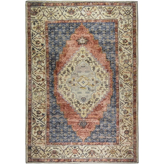 L'Baiet Rachel Abstract Washable Area Rug Multicolor 8' x 10' Large Big Rugs Carpet for Living Room, Bedroom, Kitchen, Entryway, Nursery, Playroom, Office | Boho Aesthetic Modern Colorful Home Decor