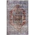 thumbnail image 1 of L'Baiet Sasha Abstract Washable Area Rug Coral 2' x 6' Runner Rugs Carpet for Living Room, Bedroom, Kitchen, Entryway, Nursery, Playroom, Office | Boho Aesthetic Modern Colorful Home Decor, 1 of 6