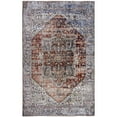 thumbnail image 1 of L'Baiet Sasha Abstract Washable Area Rug Coral 4' x 6' Medium Rugs Carpet for Living Room, Bedroom, Kitchen, Entryway, Nursery, Playroom, Office | Boho Aesthetic Modern Colorful Home Decor, 1 of 6