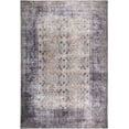thumbnail image 1 of L'Baiet Scarlett Gray Distressed Washable 5 ft. x 7 ft. Fabric Area Rug, 1 of 6