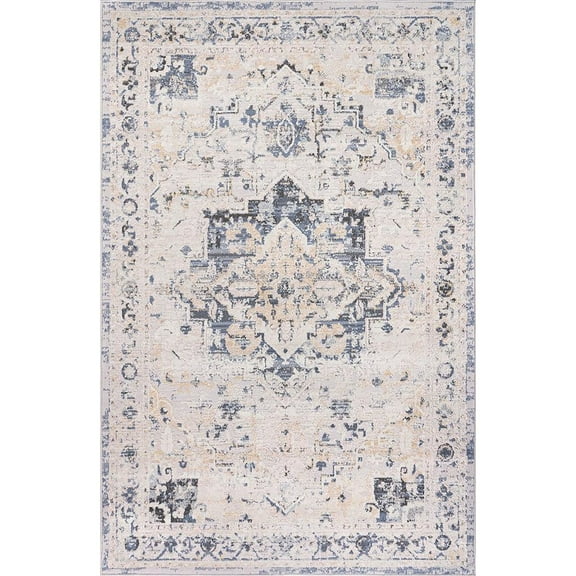 L'Baiet Sophia Neutral Area Rug | Grey | 2' x 6' | Aesthetic Rugs Carpet for Living Room, Bedroom, Office, Dining Table, Hallway, Farmhouse | Abstract Bohemian Boho Accent Soft Floor Home Decor