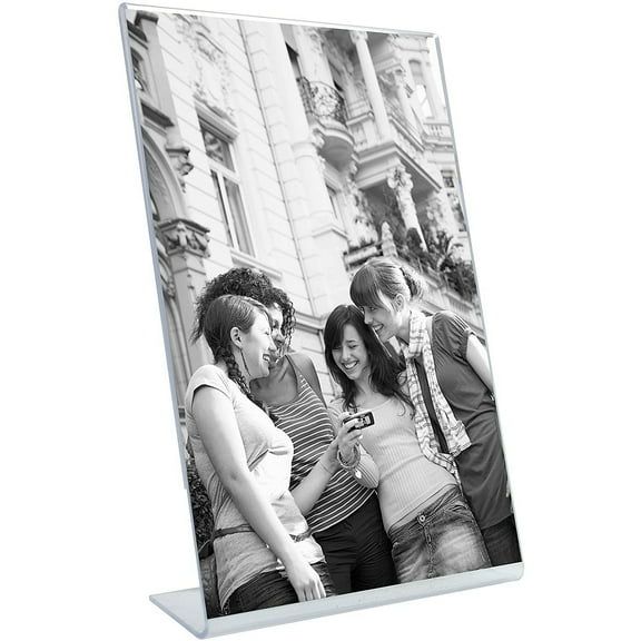 L-Base tabletop clear acrylic 5x7 frame - 5x7