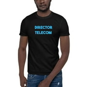L Blue Director Telecom Short Sleeve Cotton T-Shirt By Undefined Gifts