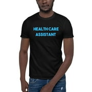 L Blue Health Care Assistant Short Sleeve Cotton T-Shirt By Undefined Gifts