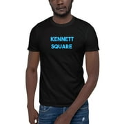 L Blue Kennett Square Short Sleeve Cotton T-Shirt By Undefined Gifts
