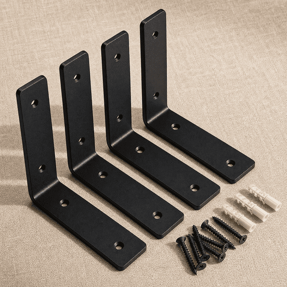 L Bracket 6" x 4" Heavy Duty Steel Shelf Bracket